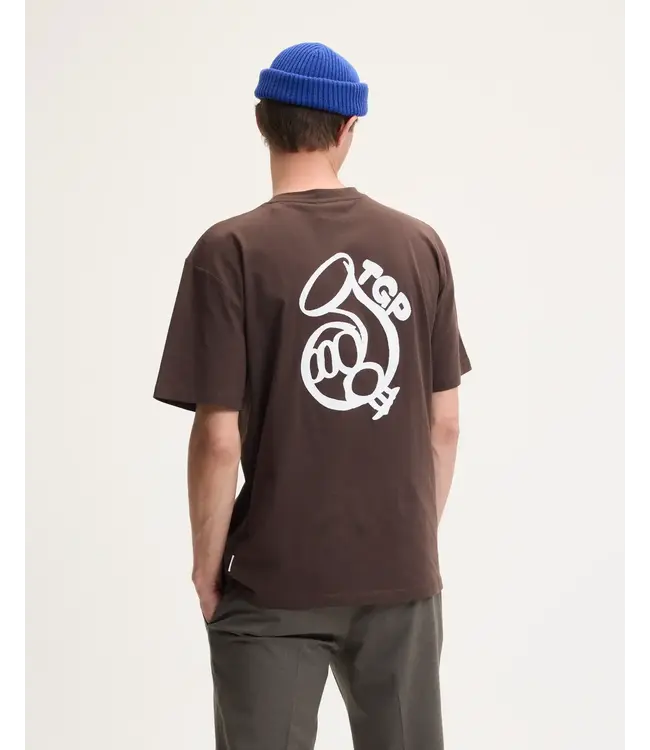 The GoodPeople Took artwork t-shirt dark brown
