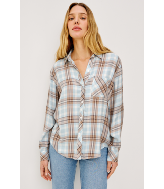 Rails Hunter Blouse Chambray Ivory Dune