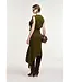 Essentiel Antwerp Know Knitted Top With Frill Dusty Green