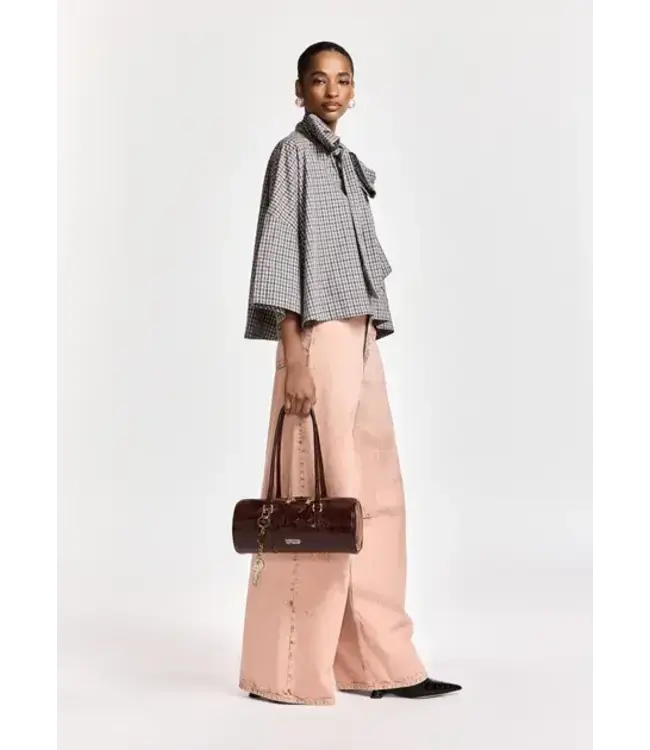 Essentiel Antwerp Kefir Pussy Bow Tie Top Como3 Steel Pulse