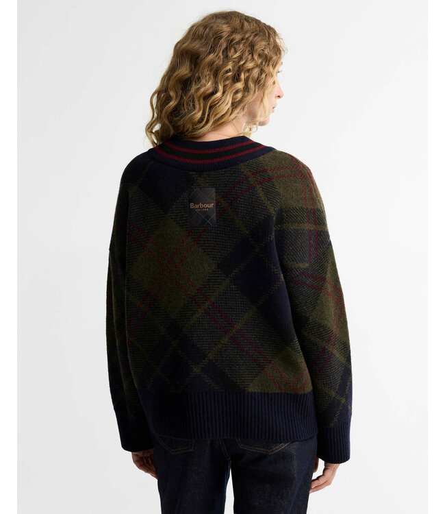 Barbour Shae Knitted Jumper Shadow Classic Tartan