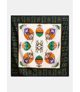 Essentiel Antwerp Kontact printed Scarf Combo1 Black