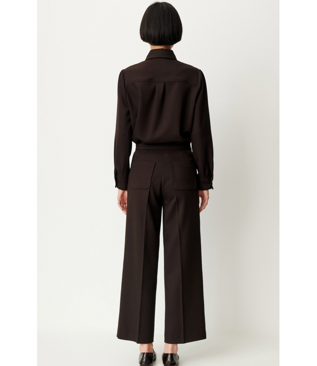 Sessùn Alberwool Straight Leg pleated Pants Ebene