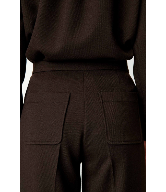 Sessùn Alberwool Straight Leg pleated Pants Ebene