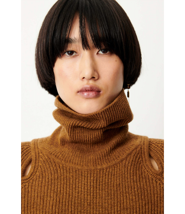 Sessùn Yinga Turtle Neck Croppe Jumper Moss bronz