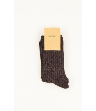 Sessùn Sokini Lurex Knit Socks Coffealuz