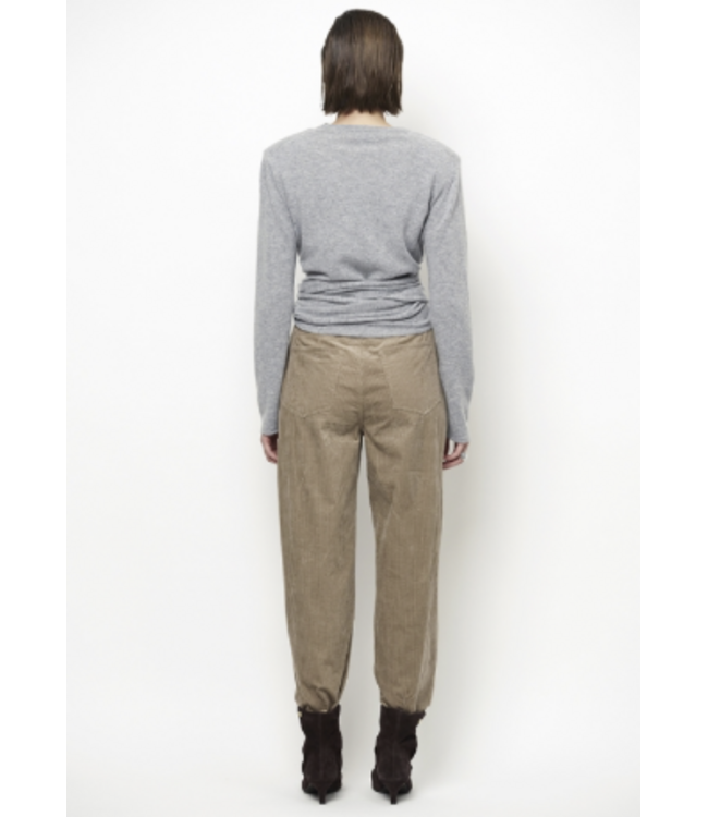 Dante 6 Benyo Knitted Wrap Top Heather Grey