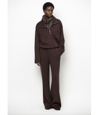 Dante 6 Republic Zip sweater Espresso brown