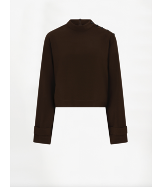 Dante 6 Raes Button Detail Top Espresso Brown