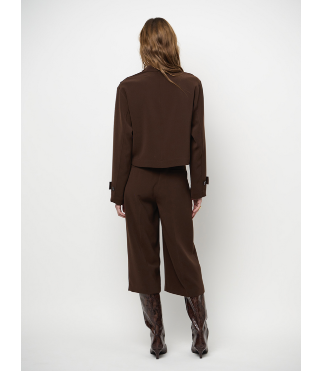 Dante 6 Raes Button Detail Top Espresso Brown