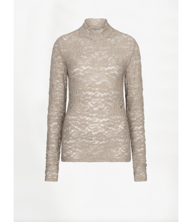 Dante 6 Irony Lace Turtle Top Warm greige