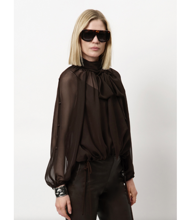Dante 6 Sonia Boho Blouse Espresso Brown