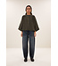 By Bar Jess Blouse Olive Check