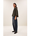 By Bar Jess Blouse Olive Check