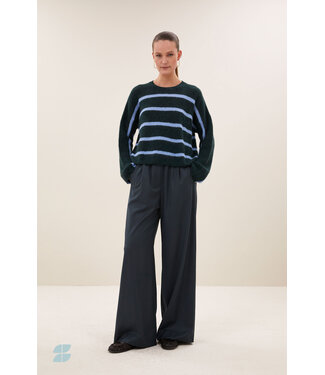 By Bar Vide Stripe Pullover Green Cloud