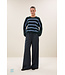 By Bar Vide Stripe Pullover Green Cloud