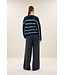 By Bar Vide Stripe Pullover Green Cloud