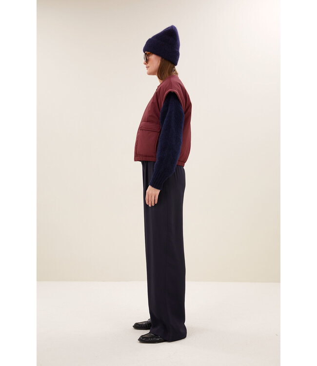 By Bar gio sleeveless jacket wine