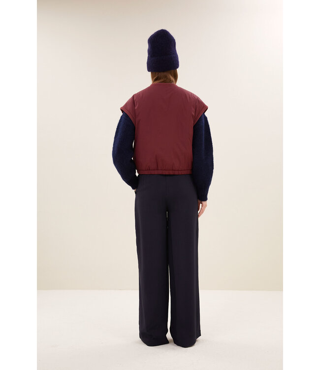 By Bar gio sleeveless jacket wine