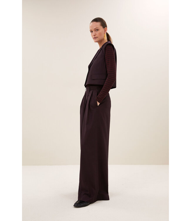 By Bar bobi gilet dark wine