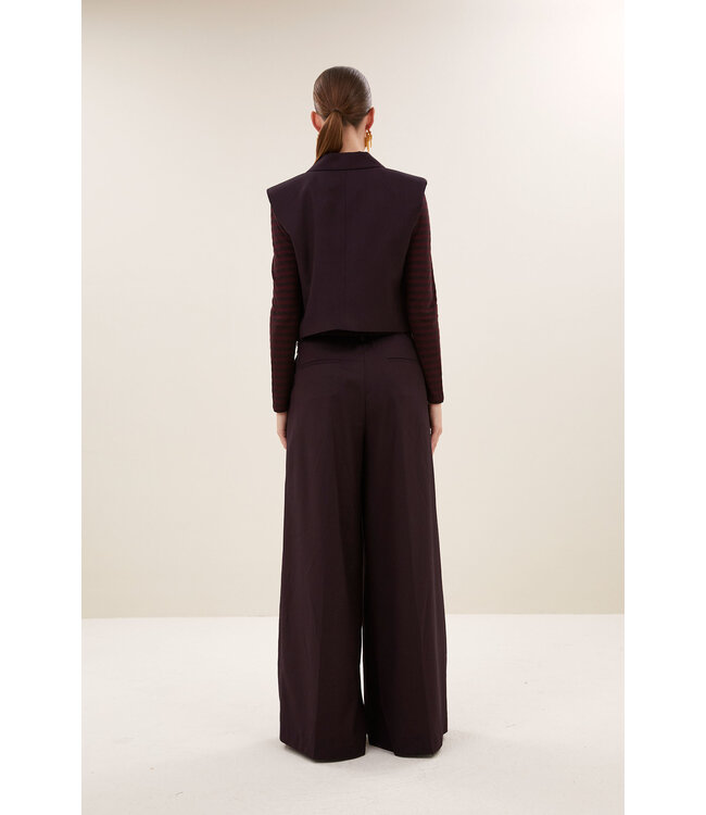 By Bar bobi gilet dark wine