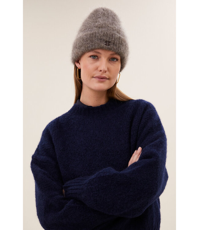 By Bar logo norton beanie dark biscuit ONE SIZE