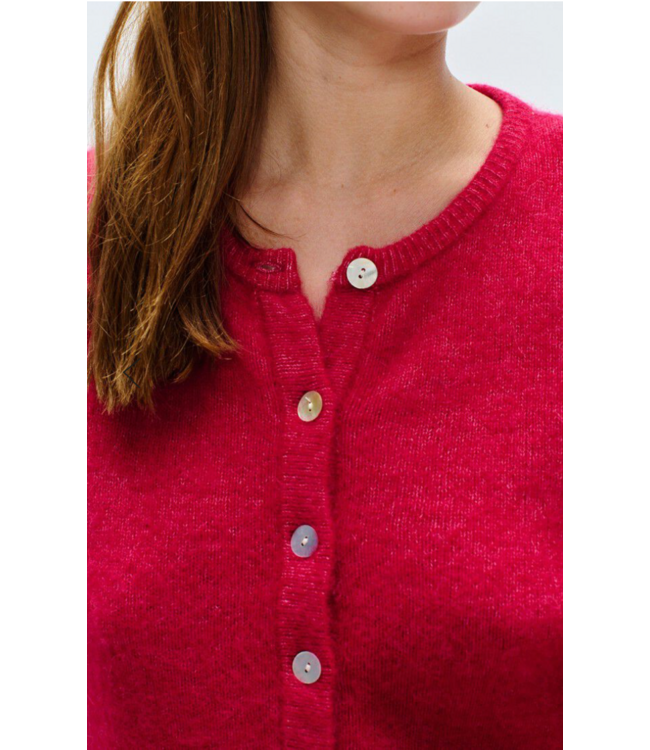 American Vintage Vitow Vest Magenta Melange