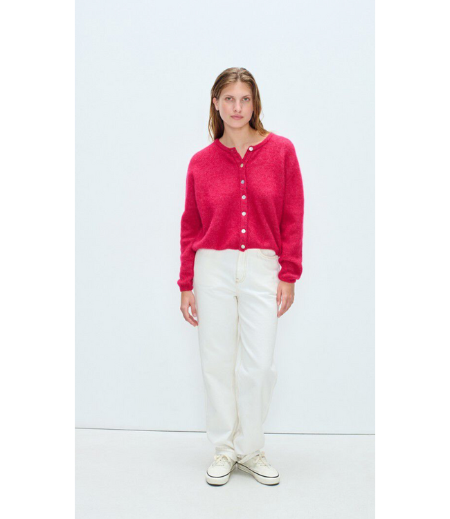 American Vintage Vitow Vest Magenta Melange