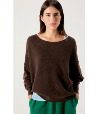 American Vintage Damsville Sweater Brown Melange