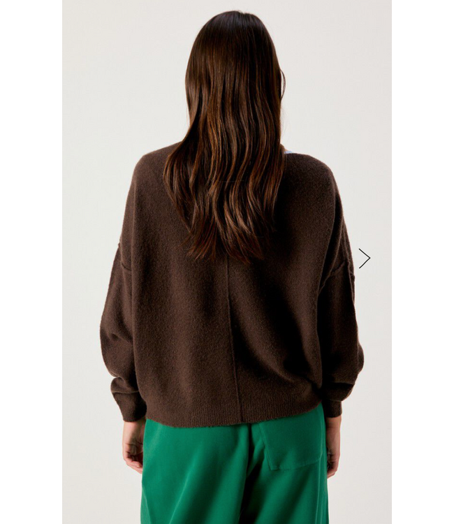 American Vintage Damsville Sweater Brown Melange