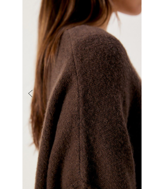 American Vintage Damsville Sweater Brown Melange