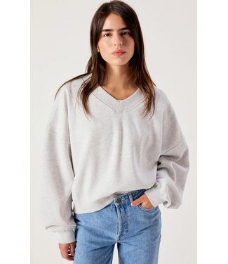 American Vintage Baptown Sweater Gris Chine
