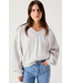 American Vintage Baptown Sweater Gris Chine