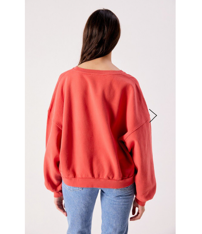 American Vintage Jitbay Sweater Vermillon Vintage