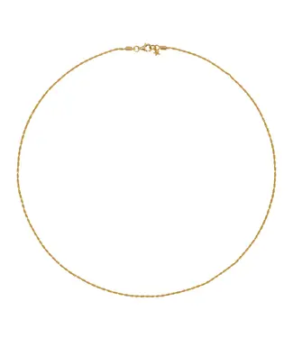 Betty Bogaers twisted Necklace Gold 50CM