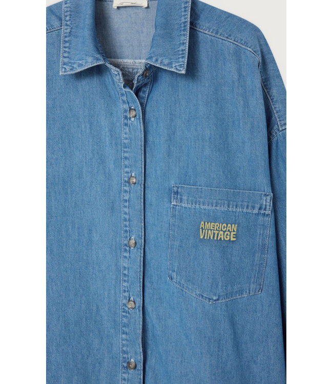 American Vintage Izeway Blouse Medium Blue