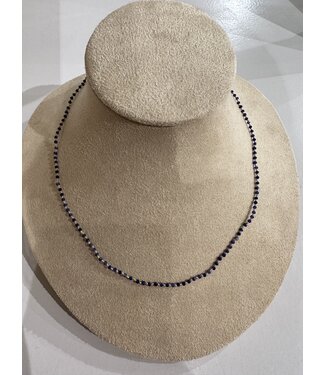 Betty Bogaers Blue Stones Necklace Gold