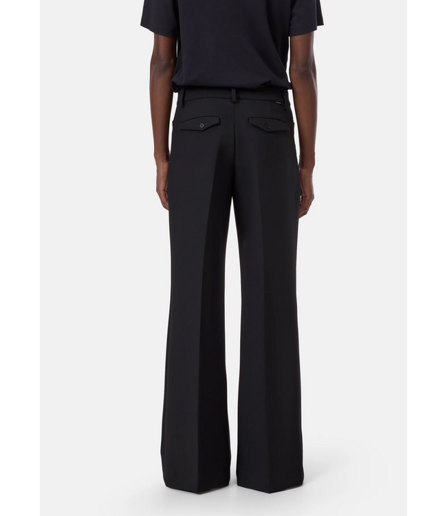 Closed Flye Flared Pants Black