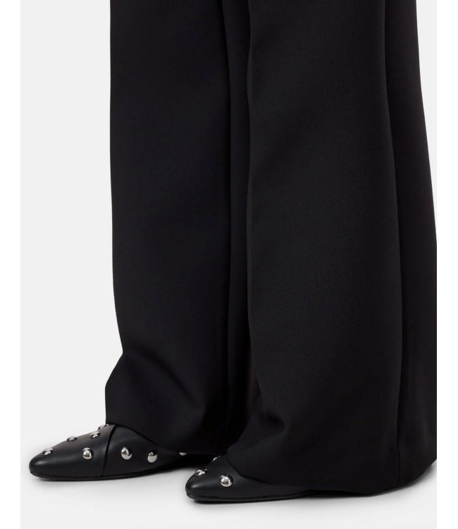 Closed Flye Flared Pants Black