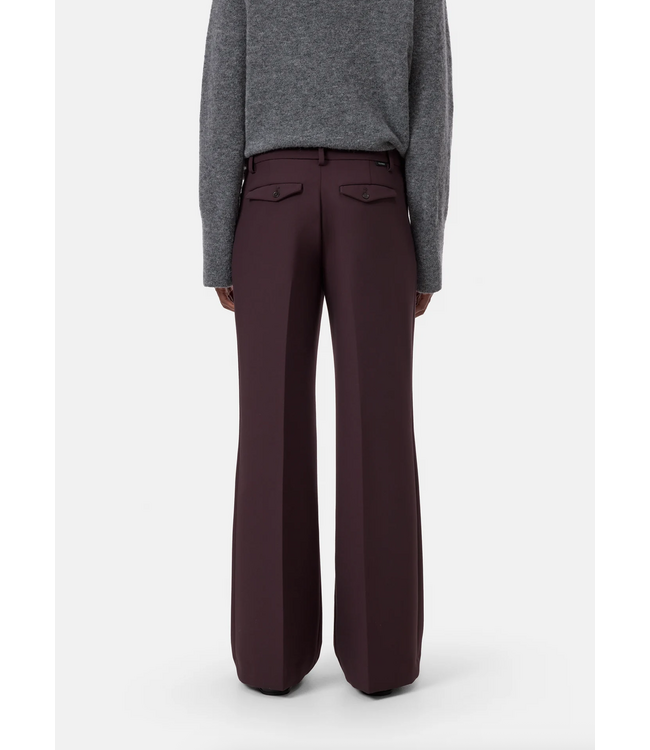Closed Flye Flared Pants Cinder Brown