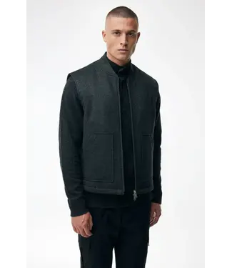 Genti Zach body warmer dark grey