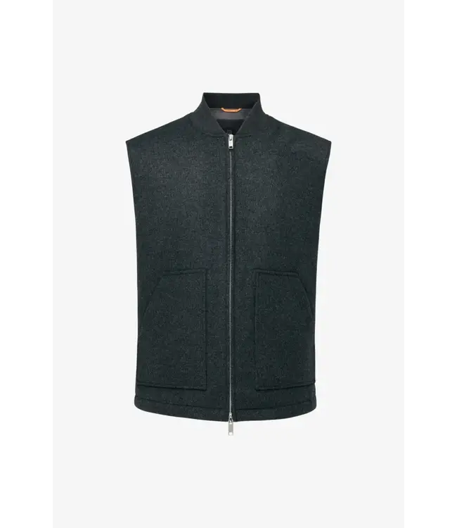 Genti Zach body warmer dark grey