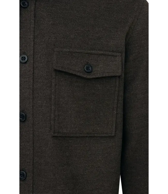 Genti Midtown overshirt 042 brown
