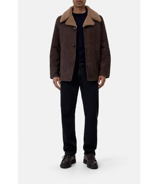Closed Shearling Jacket Espresso Brown