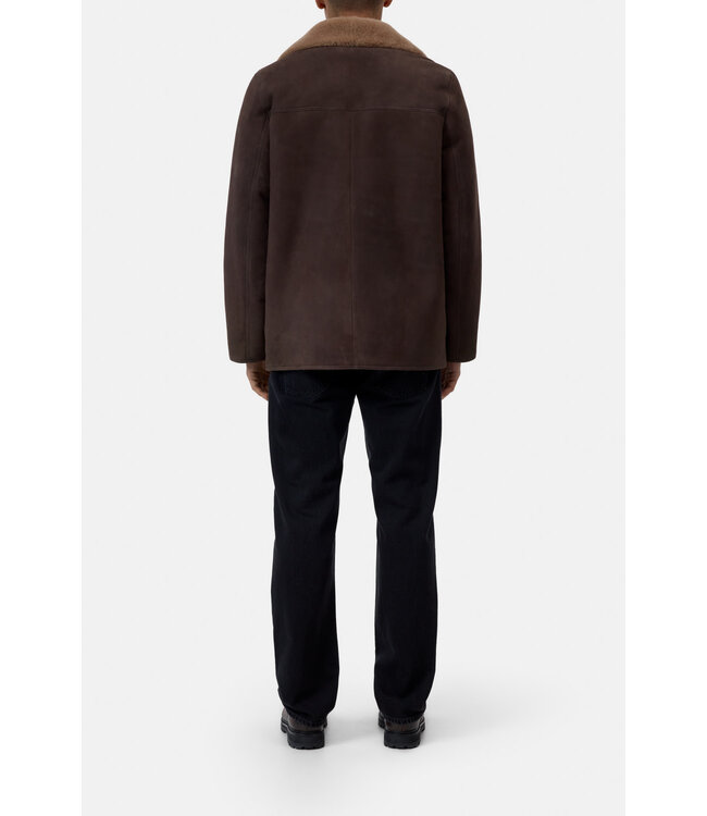 Closed Shearling Jacket Espresso Brown