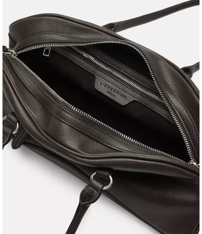 satchel bag dark brown leather small