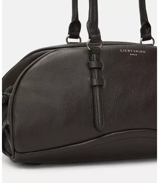 satchel bag dark brown leather small