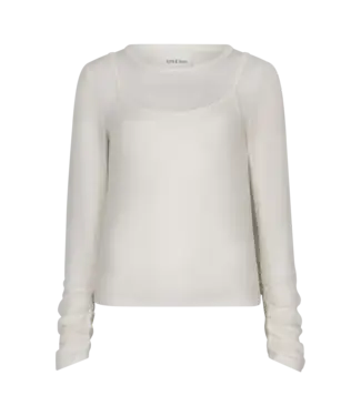 Love Stories piper longsteeve top white