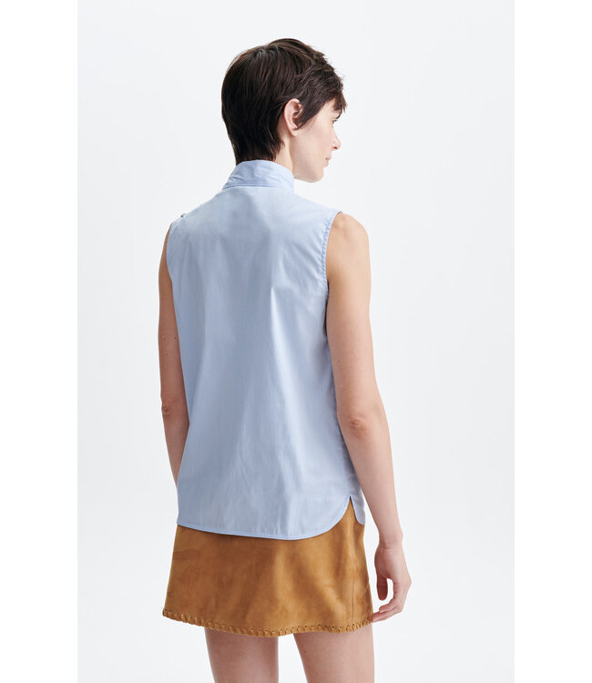 Vanessa Bruno hilly blouse top sky blue