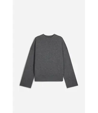 Vanessa Bruno hatis pull col rond gris chine